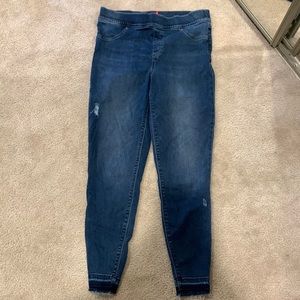 SPANX DISTRESSED ANKLE SKINNY JEANS SIZE XL